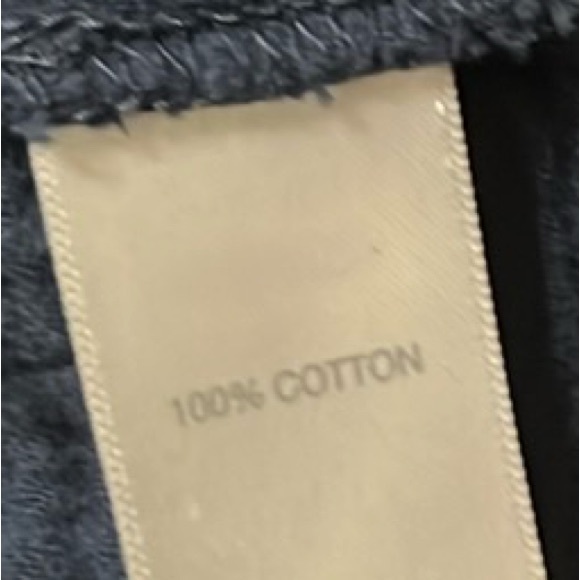 PureJill, 100% Cotton, Cap Sleeves, Wrap Front, Scoop Neck Top, Lapis Blue, M - Picture 6 of 7